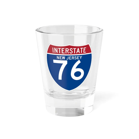 I-76 NJ (New Jersey) (Road Sign) Shot Glass 1.5oz 1.5oz - Go Mug Yourself