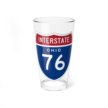 I-76 OH 1957 (Ohio) (Road Sign) Pint Glass 16oz 16oz - Go Mug Yourself