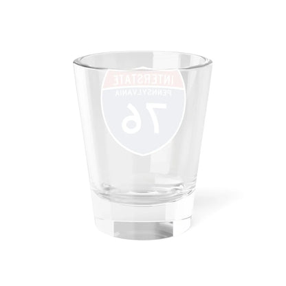 I-76 PA Metric (Pennsylvania) (Road Sign) Shot Glass 1.5oz - Go Mug Yourself