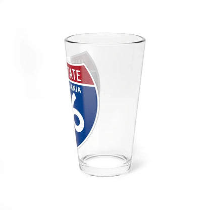 I-76 PA (Pennsylvania) (Road Sign) Pint Glass 16oz - Go Mug Yourself