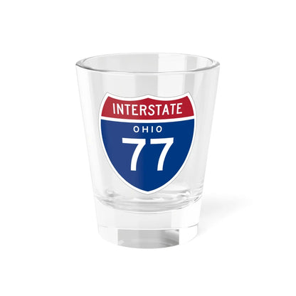 I-77 OH 1957 (Ohio) (Road Sign) Shot Glass 1.5oz 1.5oz - Go Mug Yourself