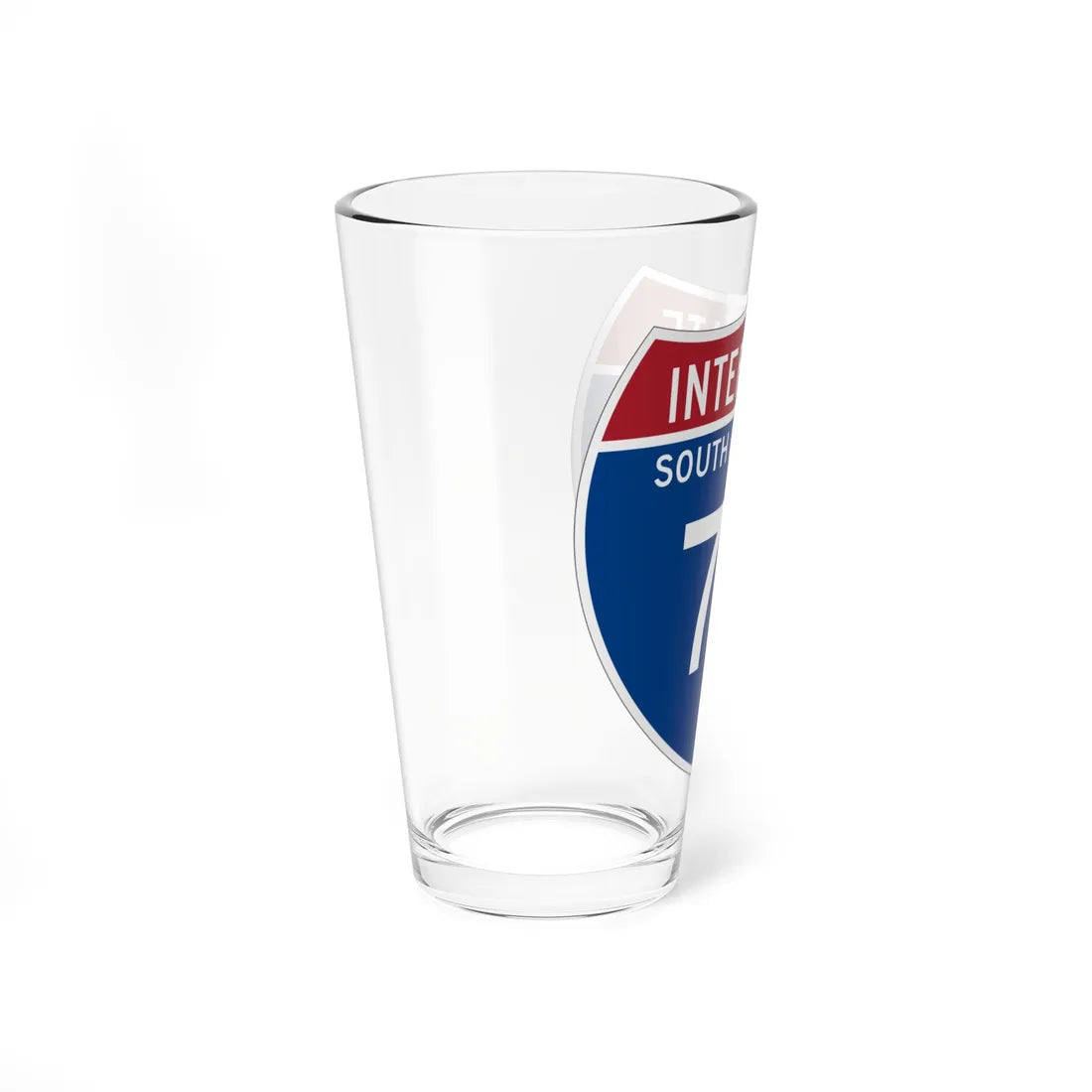 I-77 SC Metric (South Carolina) (Road Sign) Pint Glass 16oz - Go Mug Yourself