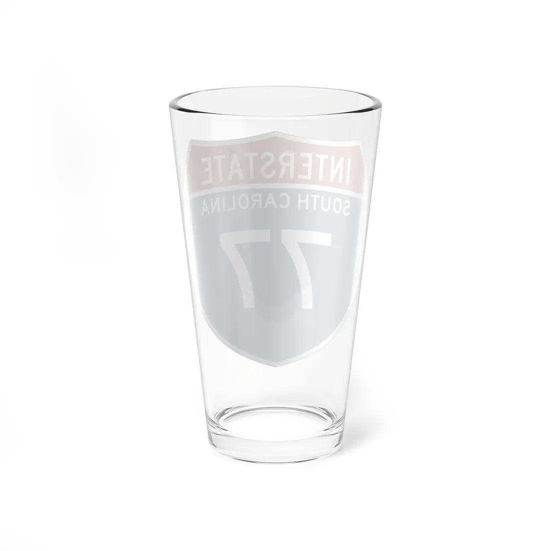 I-77 SC Metric (South Carolina) (Road Sign) Pint Glass 16oz - Go Mug Yourself