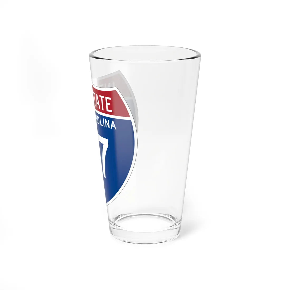 I-77 SC Metric (South Carolina) (Road Sign) Pint Glass 16oz - Go Mug Yourself