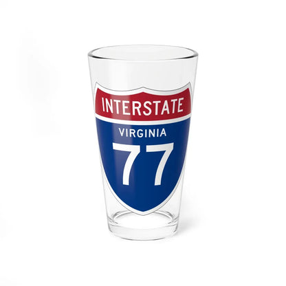 I-77 VA 1957 (Virginia) (Road Sign) Pint Glass 16oz 16oz - Go Mug Yourself