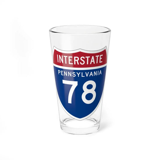 I-78 PA 1957 (Pennsylvania) (Road Sign) Pint Glass 16oz 16oz - Go Mug Yourself