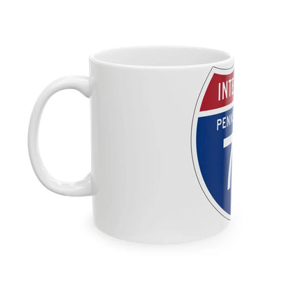 I-78 PA 1957 (Pennsylvania) (Road Sign) White Coffee Mug - Go Mug Yourself