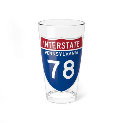 I-78 PA Metric (Pennsylvania) (Road Sign) Pint Glss 16oz 16oz - Go Mug Yourself
