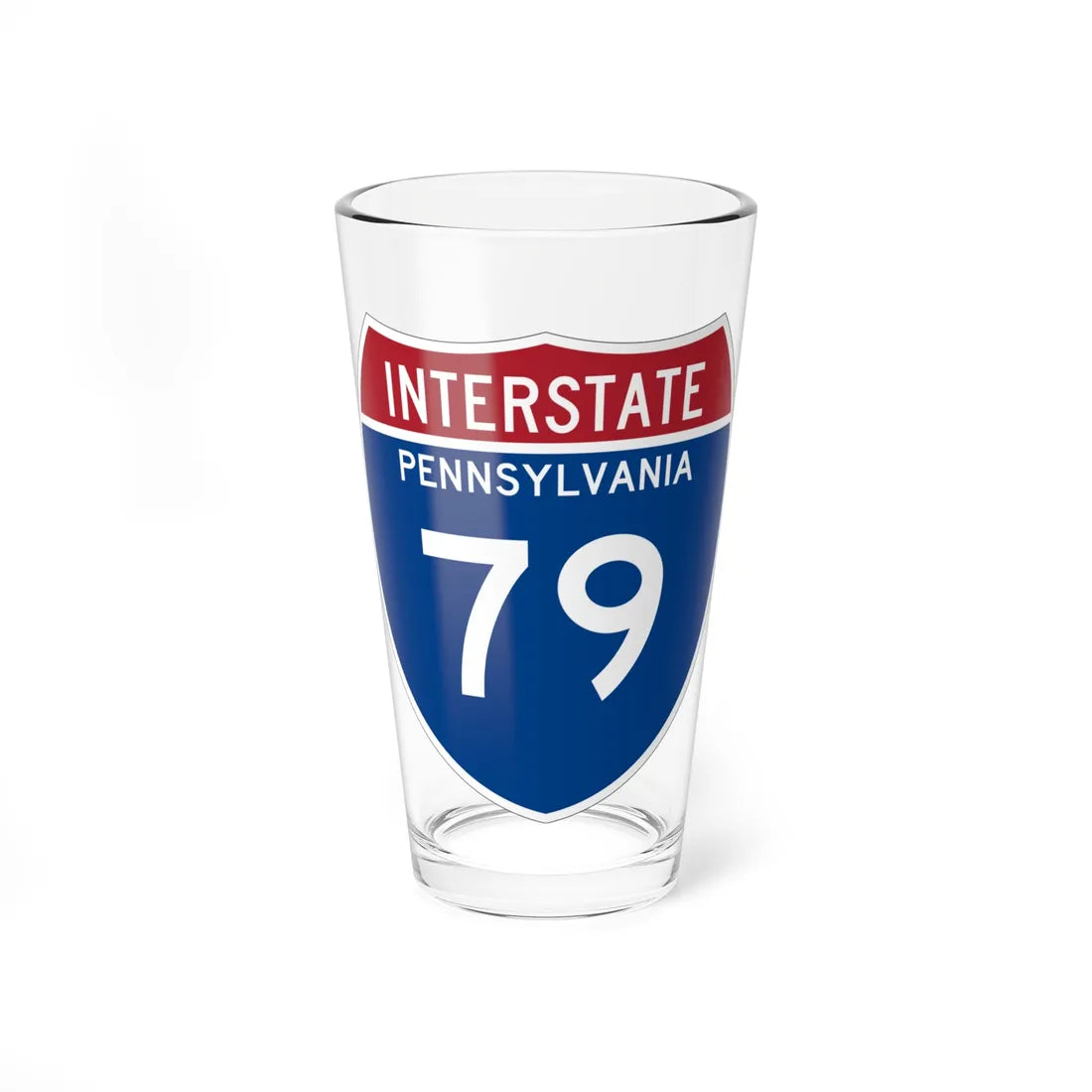I-79 PA Metric (Pennsylvania) (Road Sign) Pint Glss 16oz 16oz - Go Mug Yourself