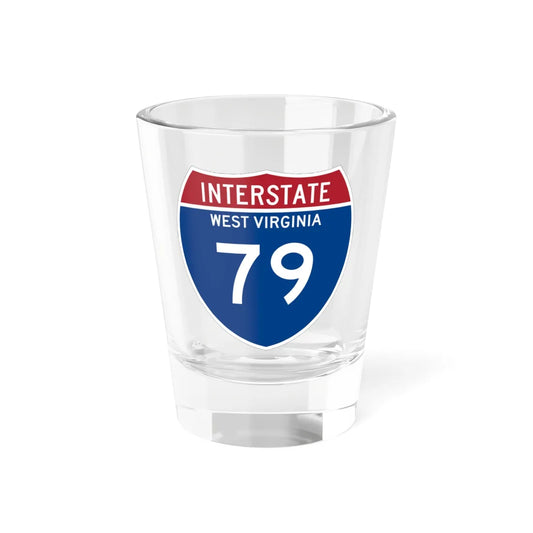 I-79 WV Metric (Virginia) (Road Sign) Shot Glass 1.5oz 1.5oz - Go Mug Yourself