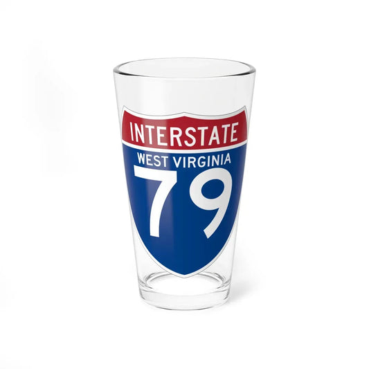 I-79 WV (Virginia) (Road Sign) Pint Glass 16oz 16oz - Go Mug Yourself