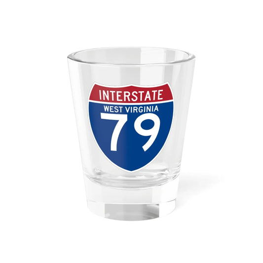 I-79 WV (Virginia) (Road Sign) Shot Glass 1.5oz 1.5oz - Go Mug Yourself