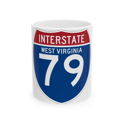 I-79 WV (Virginia) (Road Sign) White Coffee Mug 11oz - Go Mug Yourself