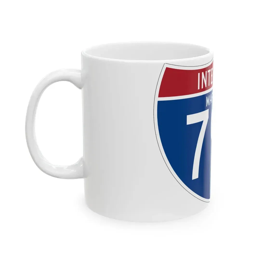 I-795 MD (Maryland) (Road Sign) White Coffee Mug - Go Mug Yourself