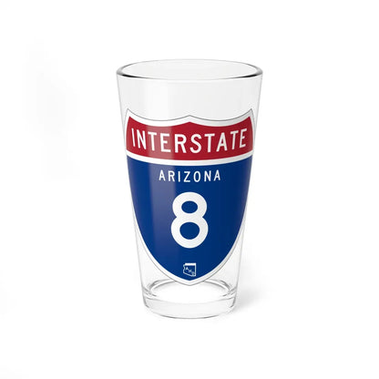 I-8 AZ 1957 (Arizona) (Road Sign) Pint Glass 16oz 16oz - Go Mug Yourself