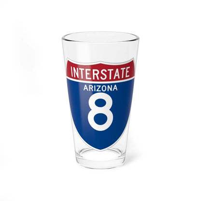 I-8 AZ (Arizona) (Road Sign) Pint Glss 16oz 16oz - Go Mug Yourself