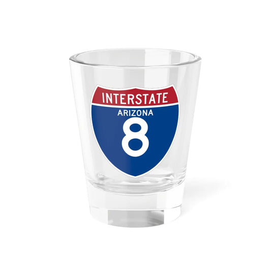 I-8 AZ (Arizona) (Road Sign) Shot Glass 1.5oz 1.5oz - Go Mug Yourself