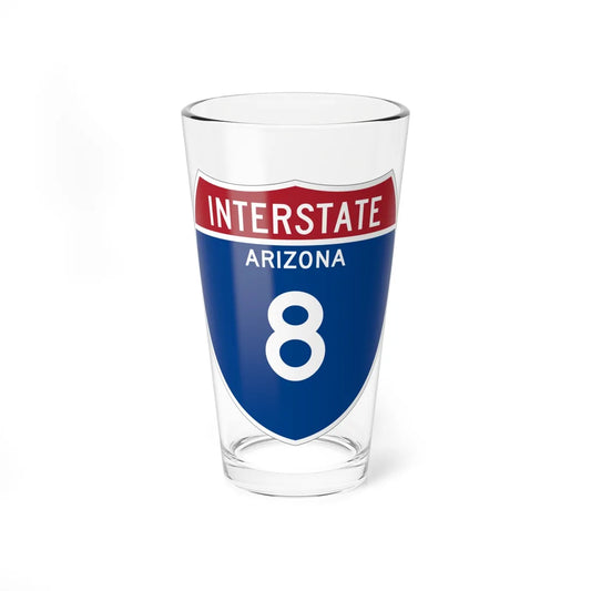 I-8 AZ Metric (Arizona) (Road Sign) Pint Glss 16oz 16oz - Go Mug Yourself