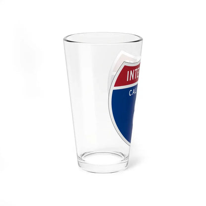 I-8 CA (California) (Road Sign) Pint Glass 16oz - Go Mug Yourself
