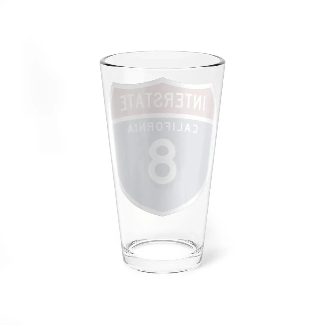 I-8 CA (California) (Road Sign) Pint Glass 16oz - Go Mug Yourself