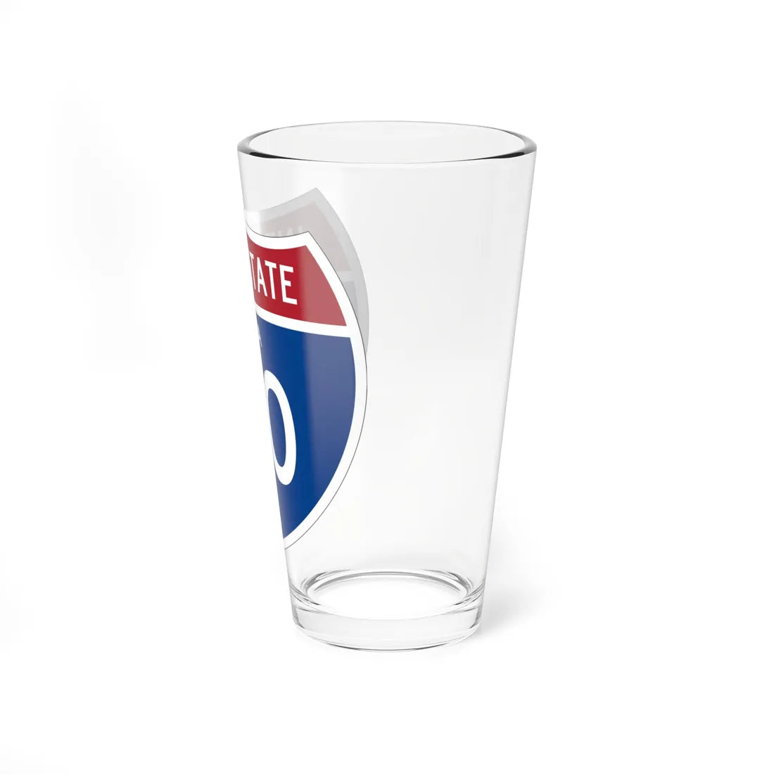 I-80 IA 1957 (Iowa) (Road Sign) Pint Glss 16oz - Go Mug Yourself