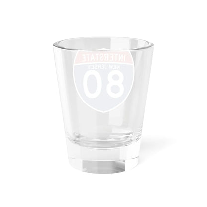 I-80 NJ (New Jersey) (Road Sign) Shot Glass 1.5oz - Go Mug Yourself