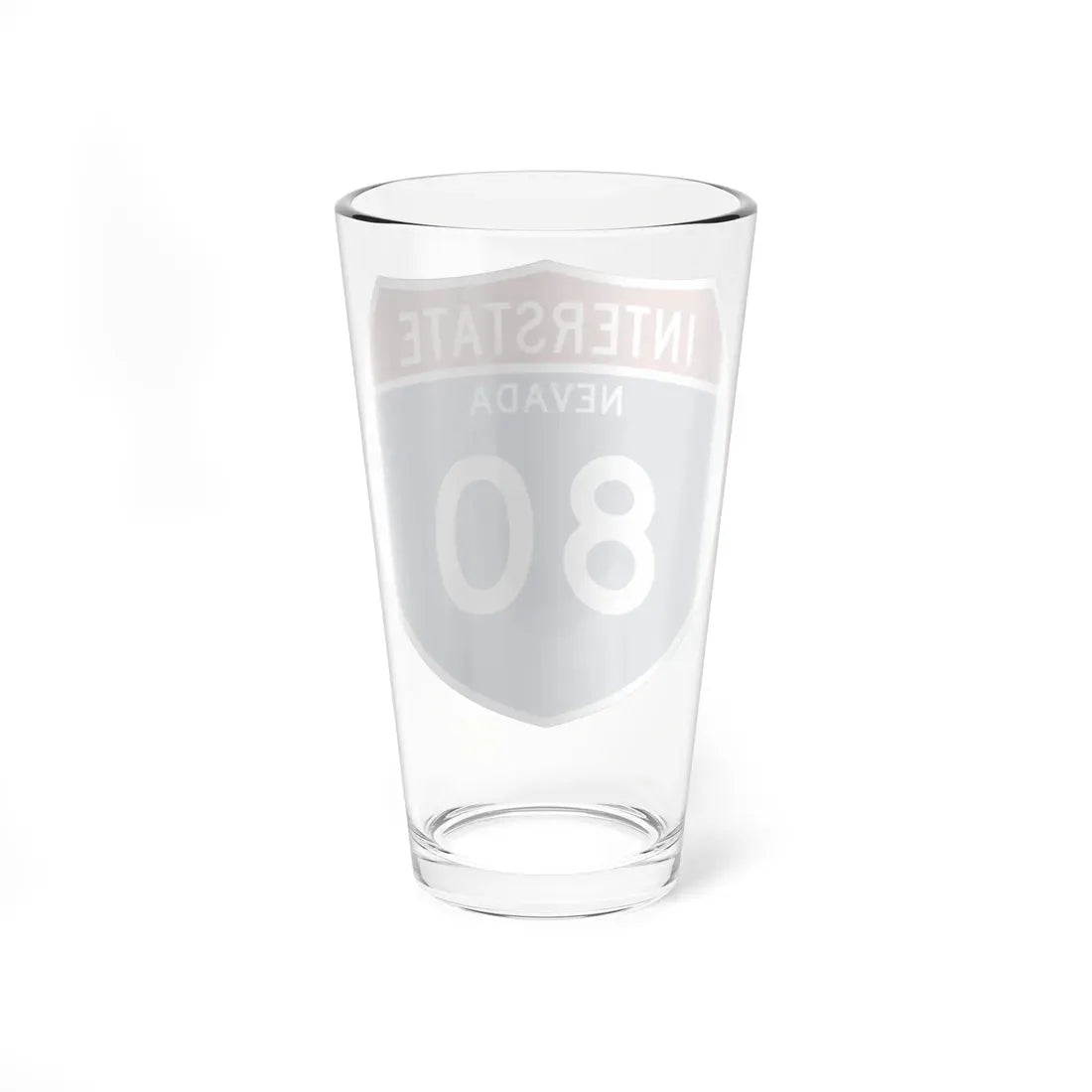 I-80 NV Metric (Nevada) (Road Sign) Pint Glass 16oz - Go Mug Yourself