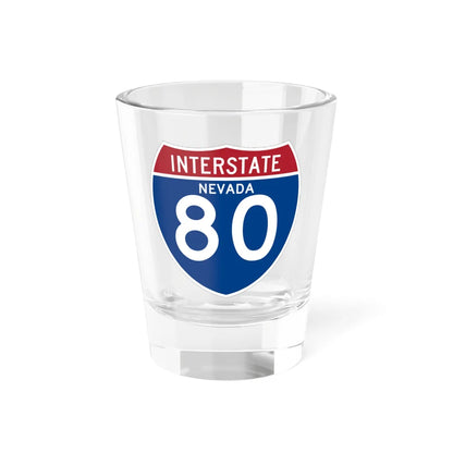 I-80 NV (Nevada) (Road Sign) Shot Glass 1.5oz 1.5oz - Go Mug Yourself