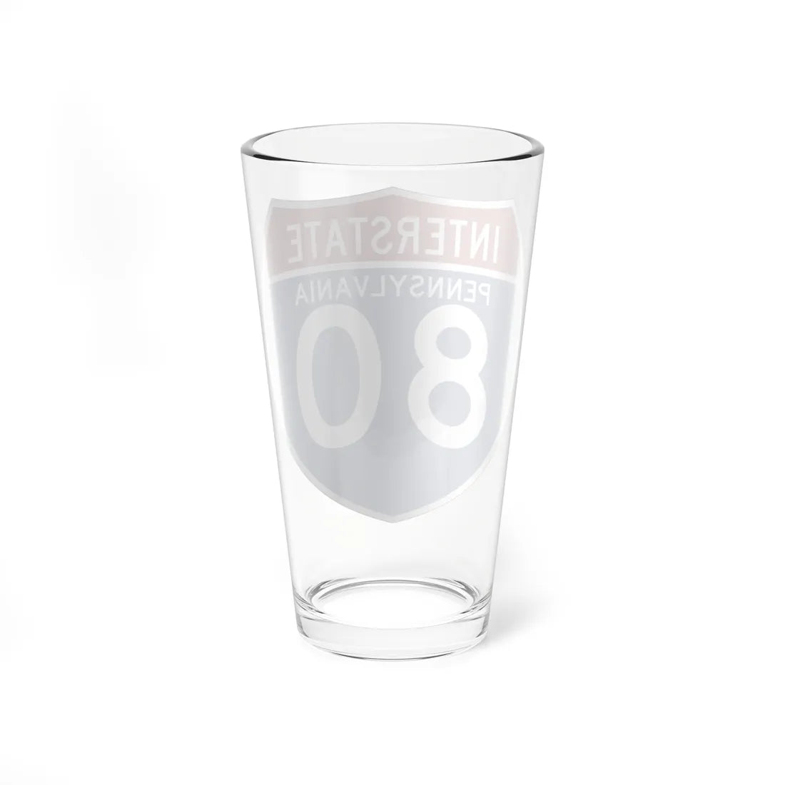 I-80 PA (Pennsylvania) (Road Sign) Pint Glss 16oz - Go Mug Yourself