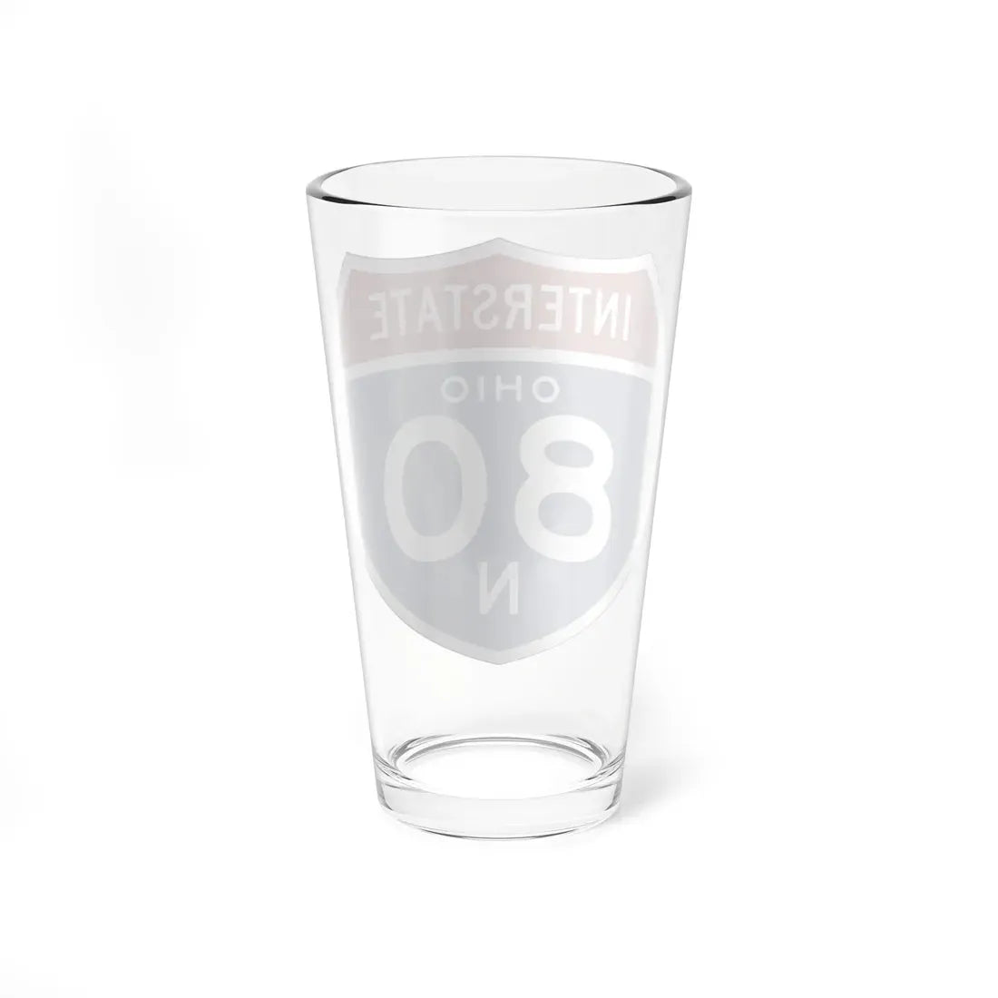 I-80N OH 1957 (Ohio) (Road Sign) Pint Glass 16oz - Go Mug Yourself