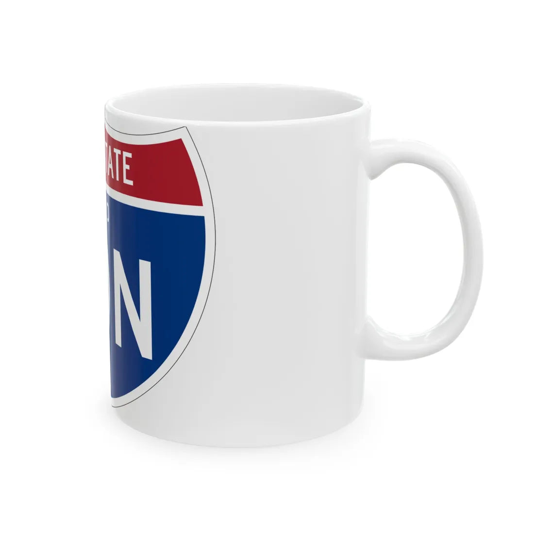 I-80N OH 1961 (Ohio) (Road Sign) White Coffee Mug - Go Mug Yourself