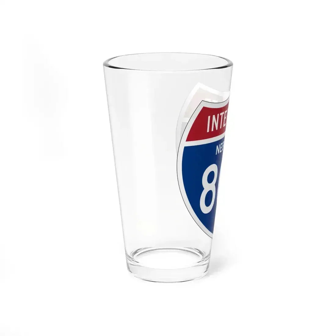 I-80S NE 1957 (Nebraska) (Road Sign) Pint Glass 16oz - Go Mug Yourself