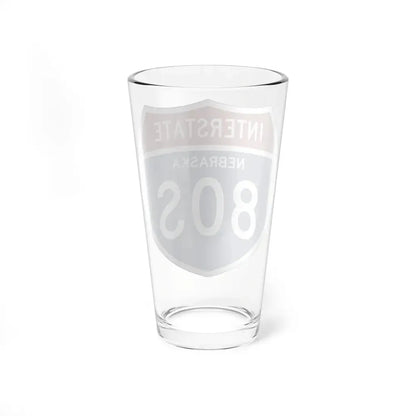 I-80S NE 1957 (Nebraska) (Road Sign) Pint Glss 16oz - Go Mug Yourself