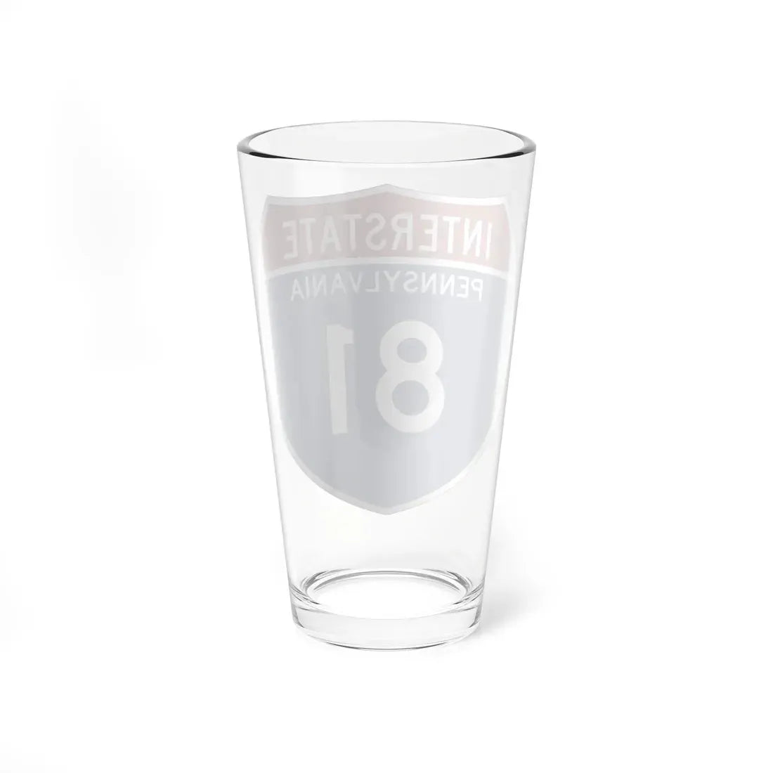 I-81 PA Metric (Pennsylvania) (Road Sign) Pint Glass 16oz - Go Mug Yourself