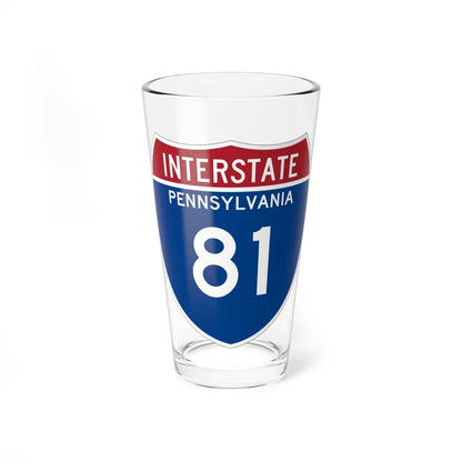 I-81 PA Metric (Pennsylvania) (Road Sign) Pint Glss 16oz 16oz - Go Mug Yourself