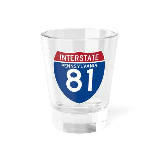 I-81 PA (Pennsylvania) (Road Sign) Shot Glass 1.5oz 1.5oz - Go Mug Yourself