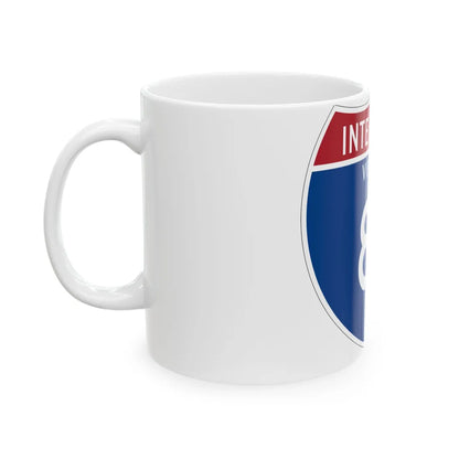 I-81 VA Metric (Virginia) (Road Sign) White Coffee Mug - Go Mug Yourself
