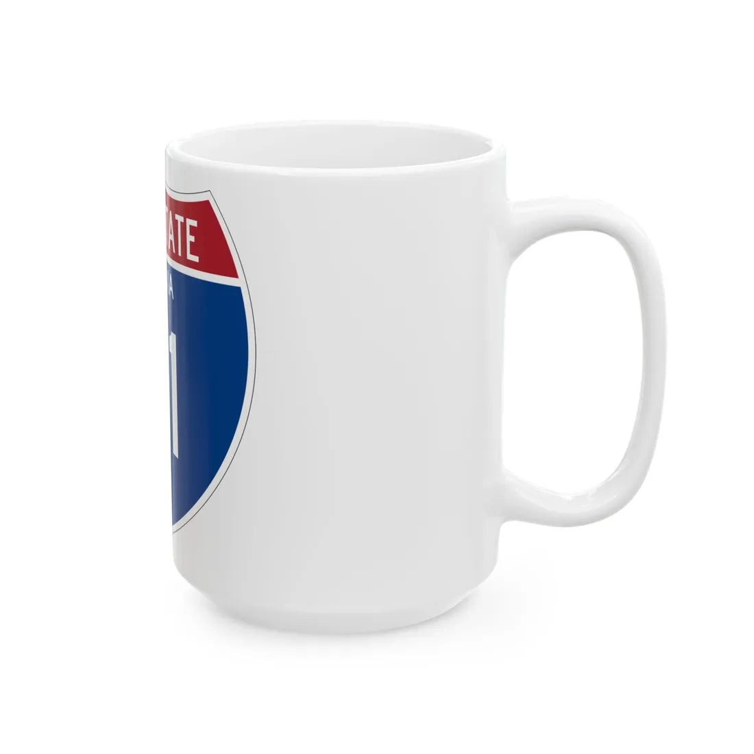 I-81 VA Metric (Virginia) (Road Sign) White Coffee Mug - Go Mug Yourself