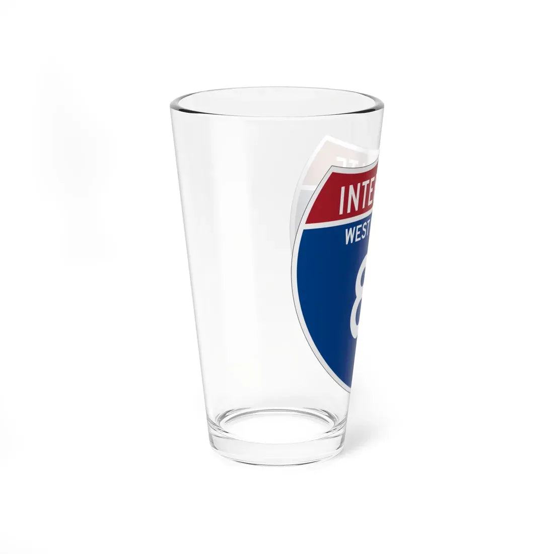 I-81 WV Metric (Virginia) (Road Sign) Pint Glass 16oz - Go Mug Yourself