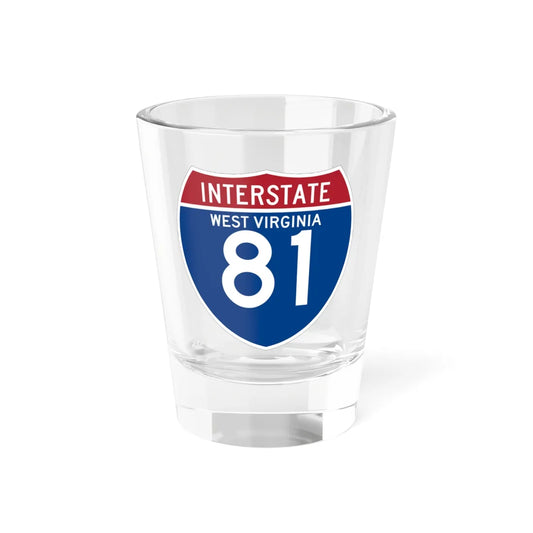 I-81 WV (Virginia) (Road Sign) Shot Glass 1.5oz 1.5oz - Go Mug Yourself