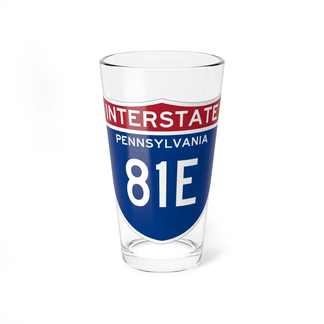 I-81E PA (Pennsylvania) (Road Sign) Pint Glss 16oz 16oz - Go Mug Yourself