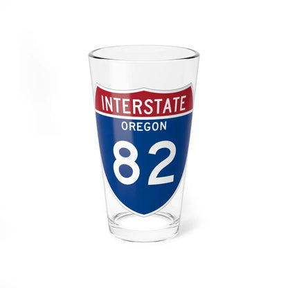 I-82 OR Metric (Oregon) (Road Sign) Pint Glass 16oz 16oz - Go Mug Yourself