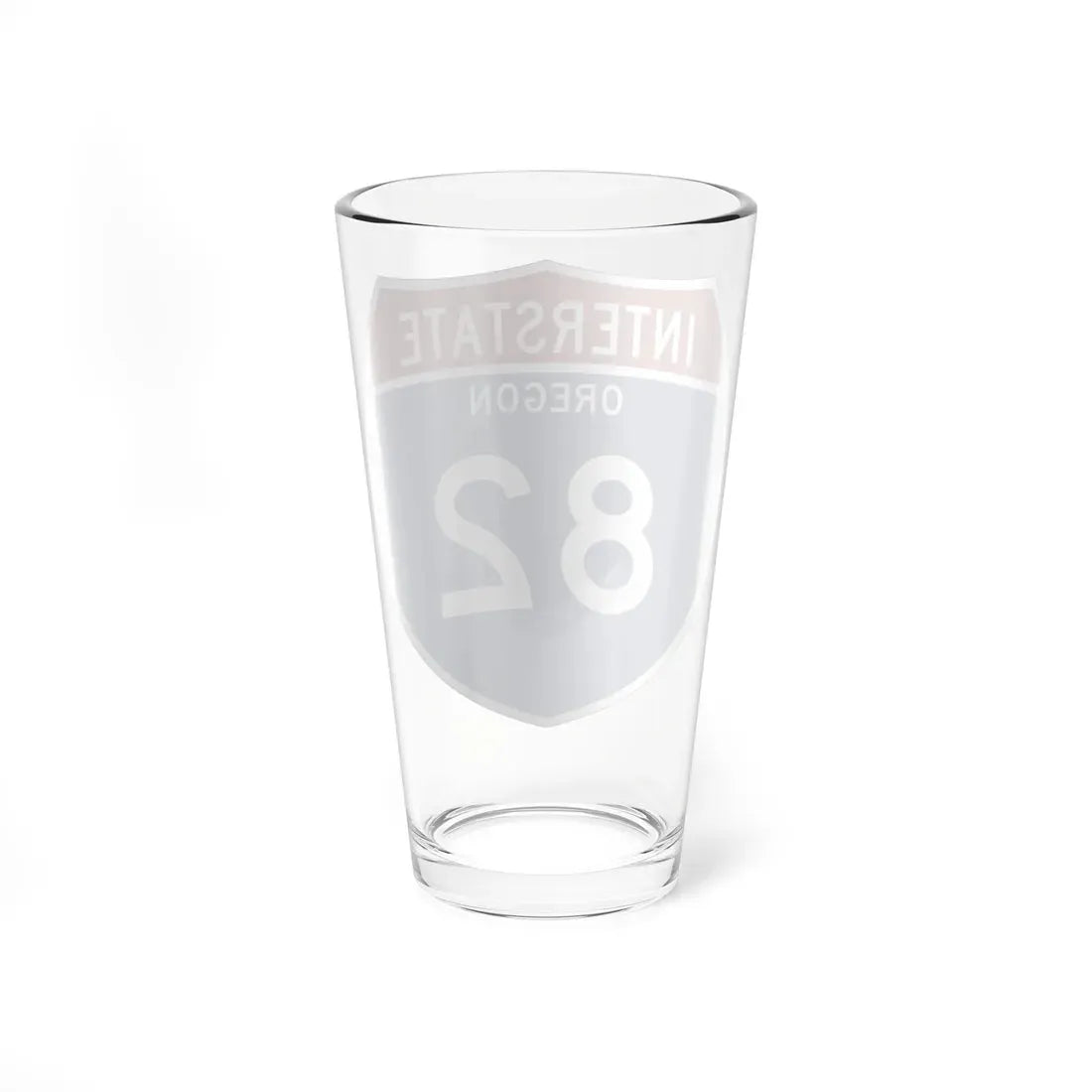 I-82 OR Metric (Oregon) (Road Sign) Pint Glass 16oz - Go Mug Yourself