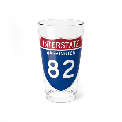I-82 WA Metric (Washington) (Road Sign) Pint Glass 16oz 16oz - Go Mug Yourself