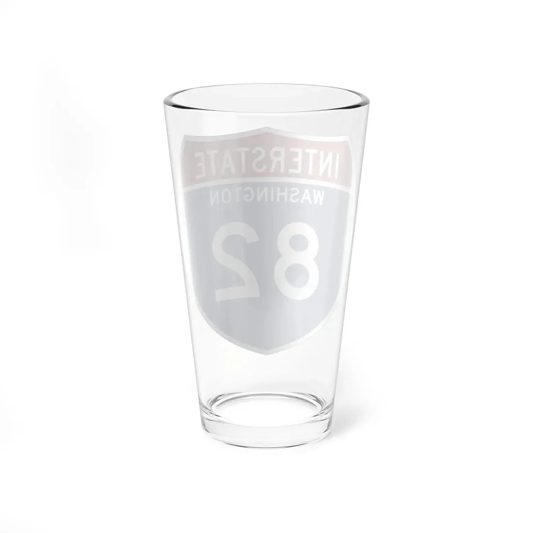 I-82 WA Metric (Washington) (Road Sign) Pint Glass 16oz - Go Mug Yourself