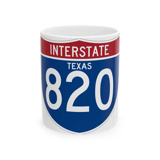 I-820 TX (Texas) (Road Sign) White Coffee Mug 11oz - Go Mug Yourself