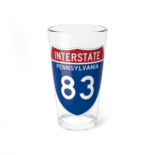 I-83 PA Metric (Pennsylvania) (Road Sign) Pint Glss 16oz 16oz - Go Mug Yourself