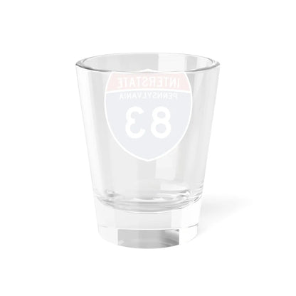 I-83 PA Metric (Pennsylvania) (Road Sign) Shot Glass 1.5oz - Go Mug Yourself