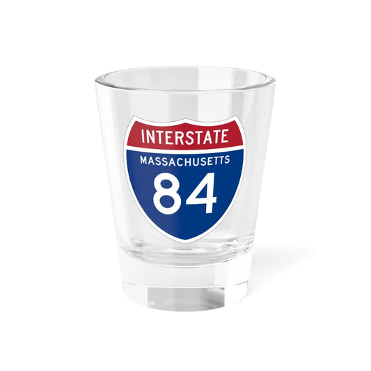 I-84 MA 1957 (Massachusetts) (Road Sign) Shot Glass 1.5oz 1.5oz - Go Mug Yourself