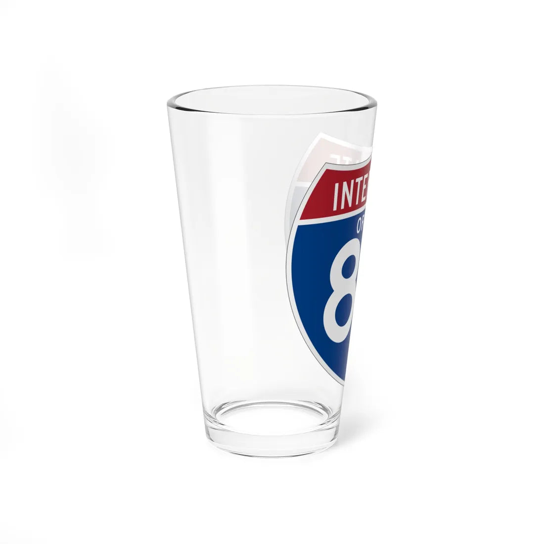 I-84 OR (Oregon) (Road Sign) Pint Glass 16oz - Go Mug Yourself